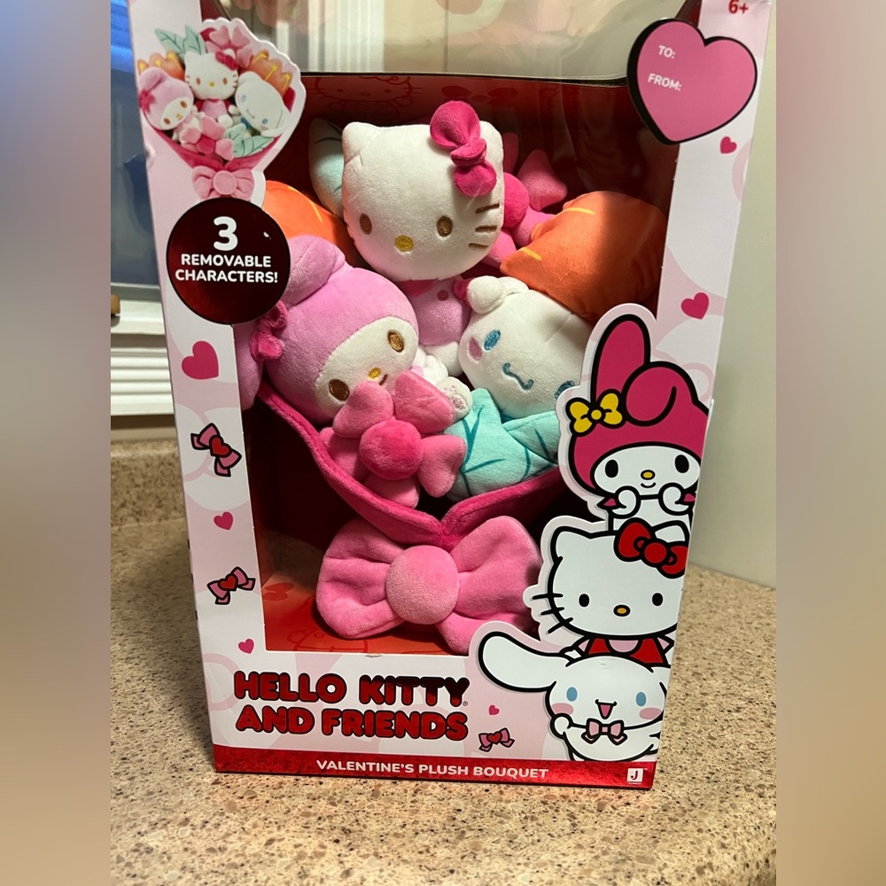 Hello Kitty and Friends Valentines Plush Bouquet